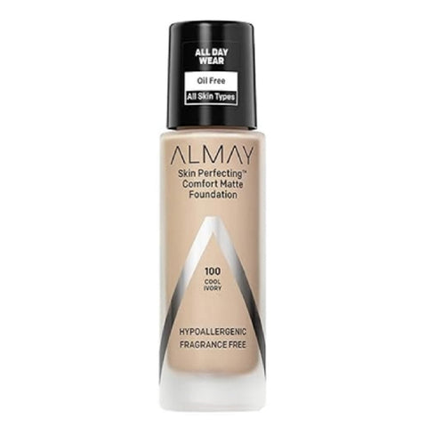 Almay Skin Perfecting Comfort Matte Foundation, Cool Ivory 100