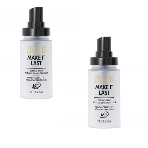 Pack of 2 Milani Make It Last Setting Spray, Make it Last 901 (Travel Size)