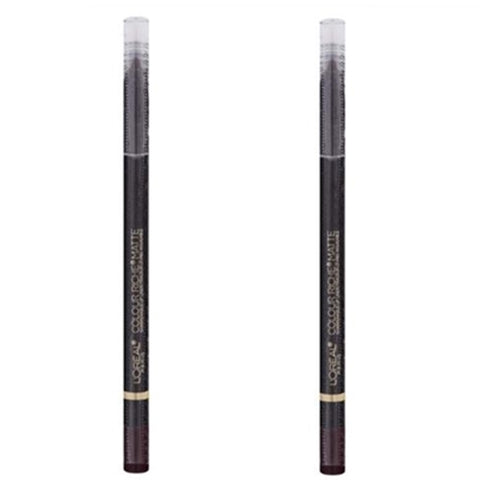 Pack of 2 L'Oreal Paris Colour Riche Matte Sharpenable Lip Liner, Curiosity Killed the Matte 104