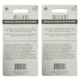 Pack of 2 Milani Metallic Lights Foil Eyeliner Pencil, Brown Burst 05