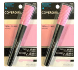 Pack of 2 CoverGirl Total Tease Waterproof Mascara, Black 830