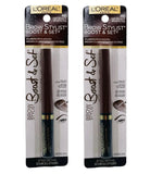 Pack of 2 L'Oreal Paris Brow Stylist Boost and Set Volumizing Brow Mascara, Light Brunette 480