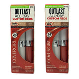 Pack of 2 CoverGirl Outlast All-Day Lip Color Custom Reds, Orange U Gorgeous