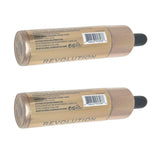 Pack of 2 Makeup Revolution Beauty Liquid Highlighter, Euphoric Gold