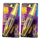 Pack of 2 Maybelline Volum' Express The Colossal Big Shot Waterproof Mascara, Brownish Black 227