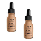 Pack of 2 NYX Total Control Pro Drop Foundation, Medium Olive TCPDF09