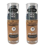 Pack of 2 Revlon Colorstay Combination/Oily Makeup, Matte Finish, Honey Beige 455