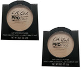 Pack of 2 L.A. Girl PRO Face High Definition Matte Pressed Powder, Classic Ivory GPP602