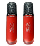 Pack of 2 Revlon Ultra HD Matte Lipcolor, Ashley Graham, Red Affair 004