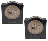 Pack of 2 L.A. Girl PRO Face High Definition Matte Pressed Powder, Nude Beige GPP605