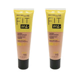 Pack of 2 Maybelline New York Fit Me Tinted Moisturizer, 115