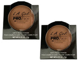 Pack of 2 L.A. Girl PRO Face High Definition Matte Pressed Powder, Warm Caramel GPP612