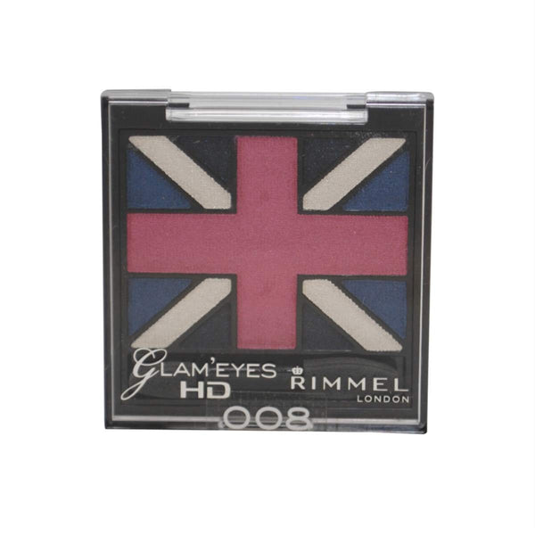Rimmel London Glam Eyes HD Quad Eye Shadow, True Union Jack 008