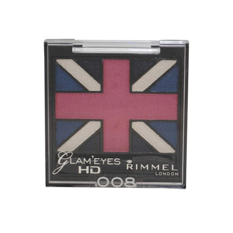 Rimmel London Glam Eyes HD Quad Eye Shadow, True Union Jack 008