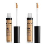 Pack of 2 NYX Professional Makeup HD Studio Photogenic Liquid Concealer, Caramel CW06.7