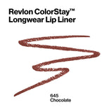 Pack of 2 Revlon Colorstay Longwear Lip Liner, Chocolate 645