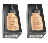 Pack of 2 NYX Total Control Pro Drop Foundation, Alabaster TCPDF02
