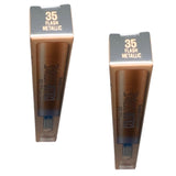 Pack of 2 Maybelline New York Color Strike Cream to Powder Eye Shadow Pen, Flash Metallic 35