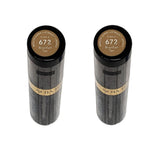 Pack of 2 Revlon Super Lustrous Lipstick, Brazilian Tan 672 (Creme)