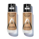 Pack of 2 Almay Skin Perfecting Comfort Matte Foundation, Warm Cashew 220