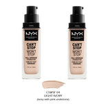 Pack of 2 NYX Can't Stop Won't Stop Full Coverage Foundation, Light Ivory CSWSF04