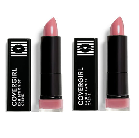 Pack of 2 CoverGirl Exhibitionist Creme Lipstick, Sweetheart Blush 390