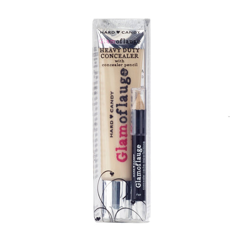 Hard Candy Glamoflauge Heavy Duty Concealer with Concealer Pencil, Ivory 1094