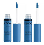 Pack of 2 NYX Professional Makeup Butter Gloss Creamy Lip Gloss, Blueberry Tart BLG44