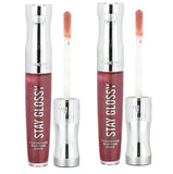 Pack of 2 Rimmel London Stay Glossy 6HR Lip Gloss, Captivate Me 340