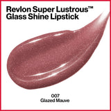 Pack of 2 Revlon Super Lustrous Glass Shine Lipstick, Glazed Mauve 007