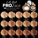 Pack of 2 L.A. Girl PRO Face High Definition Matte Pressed Powder, Creamy Natural GPP604