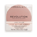 Makeup Revolution Beauty Conceal & Fix Setting Powder, Light Yellow