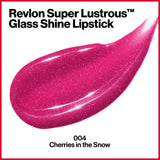Pack of 2 Revlon Super Lustrous Glass Shine Lipstick, Cherries in the Snow 004