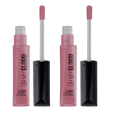 Pack of 2 Rimmel Oh My Gloss! Up to 6Hr Lip Gloss, Stay My Rose 160