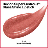 Pack of 2 Revlon Super Lustrous Glass Shine Lipstick, Nude Illuminator 020