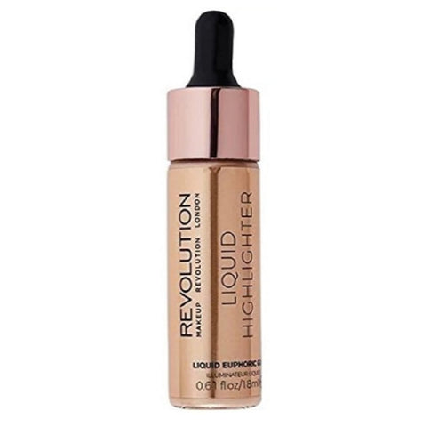Makeup Revolution Beauty Liquid Highlighter, Euphoric Gold