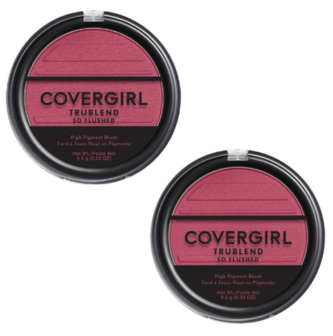 Pack of 2 CoverGirl Tru Blend So Flushed High Pigment Blush, Temptation 380