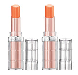 Pack of 2 L'Oreal Paris Colour Riche Plump and Shine Lipstick, Nectarine Plump 101