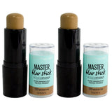 Pack of 2 Maybelline Master Blur Stick Pore Minimizing Tinted Primer, Medium/Tan 130