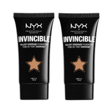 Pack of 2 NYX Invincible Fullest Coverage Foundation, Tan Inf12