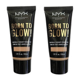 Pack of 2 NYX Born to Glow! Naturally Radiant Foundation, Natural BTGRF07