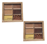 Pack of 2 NYX Conceal Correct Contour Palette, Deep 3CP03
