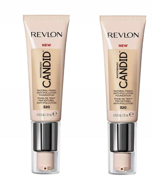 Pack of 2 Revlon PhotoReady Candid Natural Anti-Pollution Finish Foundation, Tawny 320