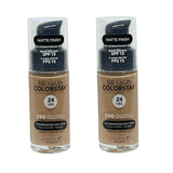 Pack of 2 Revlon Colorstay Combination/Oily Makeup, Matte Finish, Rich Maple 390