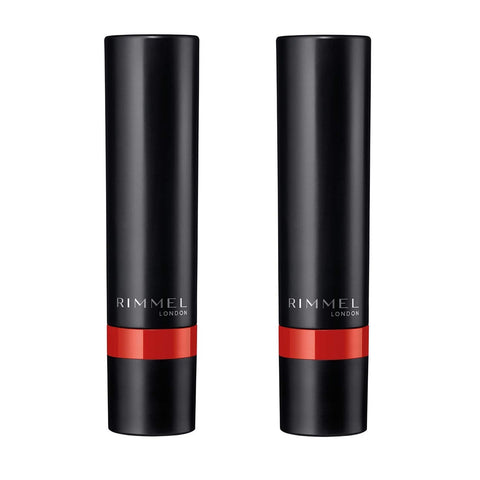 Pack of 2 Rimmel London Lasting Finish Extreme Lipstick, Lit! 610