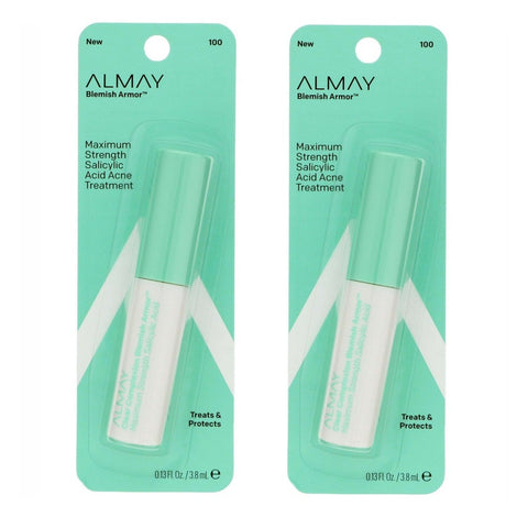 Pack of 2 Almay Clear Complexion Blemish Armor Salicylic Acid Acne Treatment, # 100