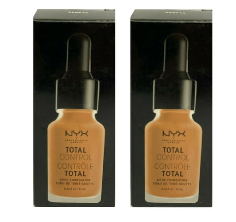 Pack of 2 NYX Total Control Drop Foundation, Caramel # TCDF15