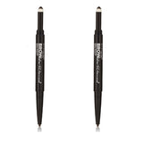 Pack of 2 Maybelline New York Brow Define + Fill Duo Pencil, Deep Brown # 260