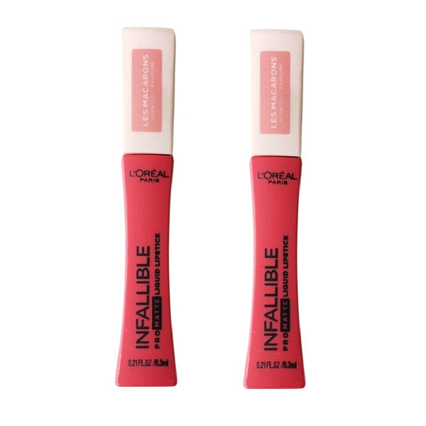 Pack of 2 L'Oreal Paris Infallible Pro-Matte Liquid Lipstick, Framboise Frenzy 828