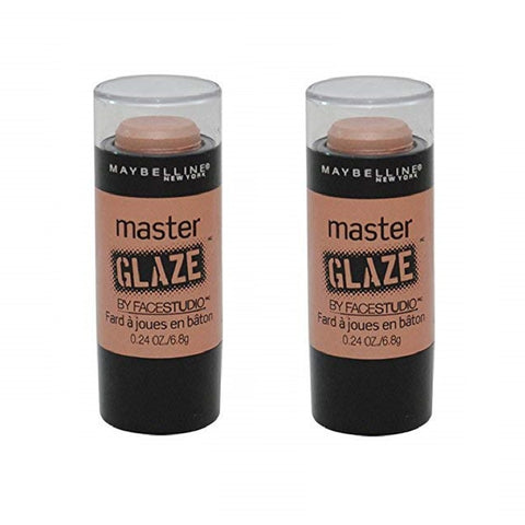 Pack of 2 Maybelline New York Face Studio Master Glaze Blush Stick, Nude Rebellion 201